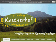 Tablet Screenshot of kastnerhof-anger.de